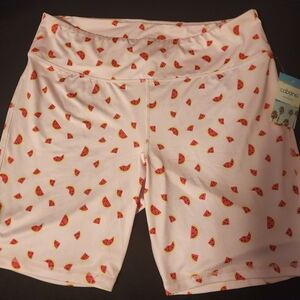 Watermelon Spandex shorts by Cabana 2X